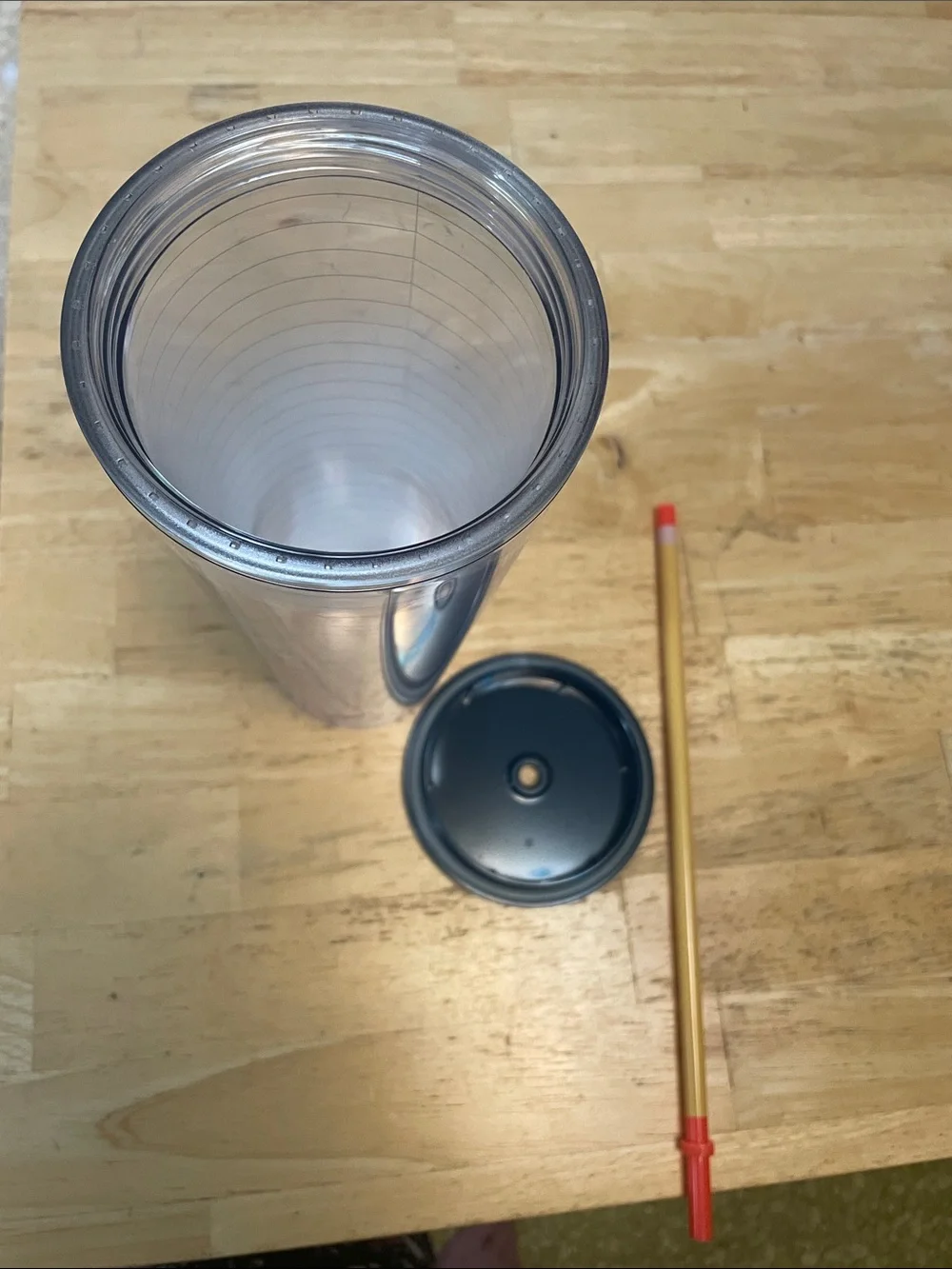 Starbucks Teacher Cup Tumbler Paper with Eraser Straw